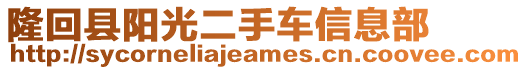 隆回縣陽(yáng)光二手車信息部