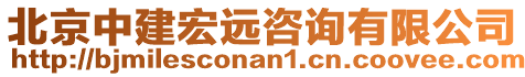 北京中建宏遠咨詢有限公司
