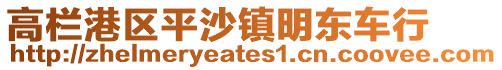 高欄港區(qū)平沙鎮(zhèn)明東車行