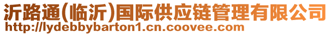 沂路通(臨沂)國(guó)際供應(yīng)鏈管理有限公司