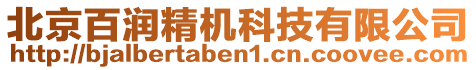 北京百潤精機科技有限公司