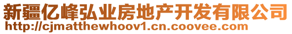 新疆億峰弘業(yè)房地產(chǎn)開發(fā)有限公司