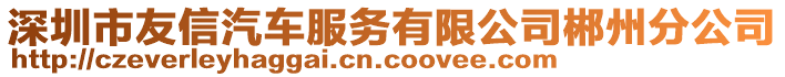 深圳市友信汽車服務(wù)有限公司郴州分公司