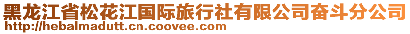 黑龍江省松花江國(guó)際旅行社有限公司奮斗分公司