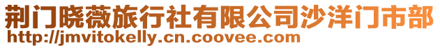 荊門曉薇旅行社有限公司沙洋門市部