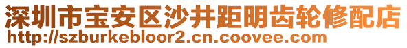 深圳市寶安區(qū)沙井距明齒輪修配店