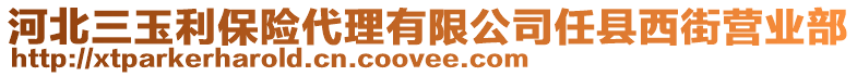 河北三玉利保險(xiǎn)代理有限公司任縣西街營(yíng)業(yè)部