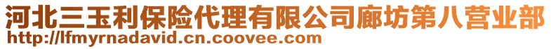 河北三玉利保險代理有限公司廊坊第八營業(yè)部