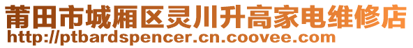 莆田市城廂區(qū)靈川升高家電維修店