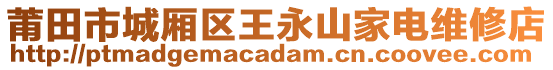 莆田市城廂區(qū)王永山家電維修店