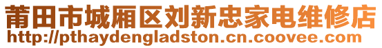 莆田市城廂區(qū)劉新忠家電維修店