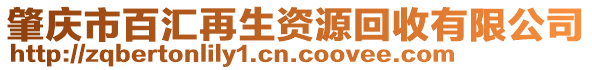 肇慶市百匯再生資源回收有限公司