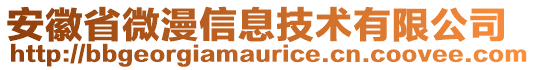 安徽省微漫信息技术有限公司