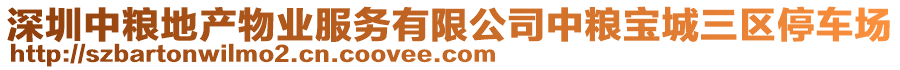 深圳中糧地產(chǎn)物業(yè)服務(wù)有限公司中糧寶城三區(qū)停車場(chǎng)