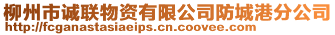 柳州市誠(chéng)聯(lián)物資有限公司防城港分公司