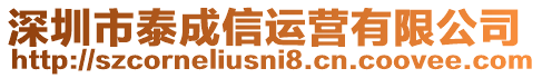 深圳市泰成信運營有限公司