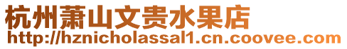 杭州蕭山文貴水果店
