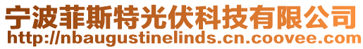 寧波菲斯特光伏科技有限公司