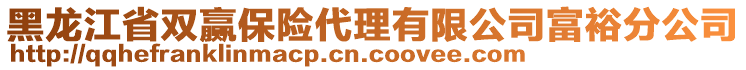 黑龍江省雙贏保險代理有限公司富裕分公司