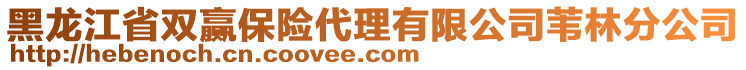 黑龍江省雙贏保險(xiǎn)代理有限公司葦林分公司