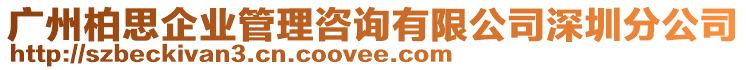 廣州柏思企業(yè)管理咨詢有限公司深圳分公司