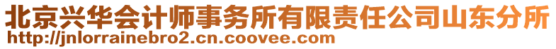 北京興華會計師事務所有限責任公司山東分所