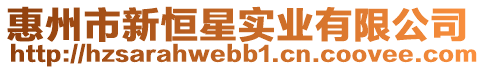 惠州市新恒星實業(yè)有限公司