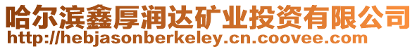 哈爾濱鑫厚潤達(dá)礦業(yè)投資有限公司