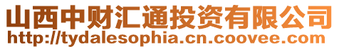 山西中財匯通投資有限公司