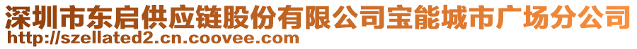 深圳市東啟供應(yīng)鏈股份有限公司寶能城市廣場(chǎng)分公司