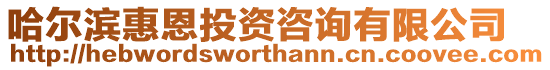 哈爾濱惠恩投資咨詢有限公司