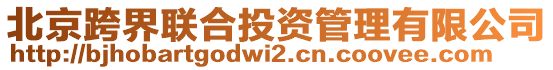 北京跨界聯(lián)合投資管理有限公司