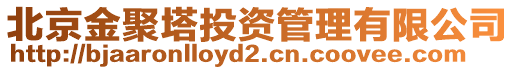 北京金聚塔投資管理有限公司