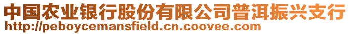 中國(guó)農(nóng)業(yè)銀行股份有限公司普洱振興支行