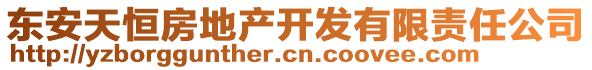 東安天恒房地產開發(fā)有限責任公司