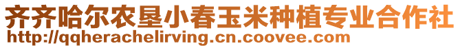 齊齊哈爾農(nóng)墾小春玉米種植專業(yè)合作社