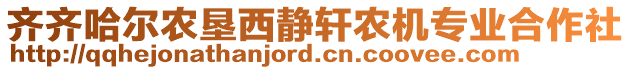 齊齊哈爾農(nóng)墾西靜軒農(nóng)機(jī)專業(yè)合作社