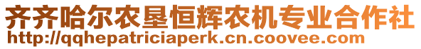 齊齊哈爾農(nóng)墾恒輝農(nóng)機(jī)專業(yè)合作社