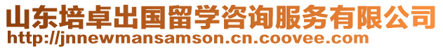 山東培卓出國留學咨詢服務有限公司