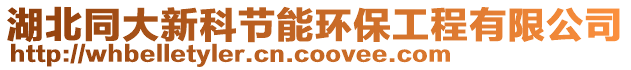 湖北同大新科節(jié)能環(huán)保工程有限公司