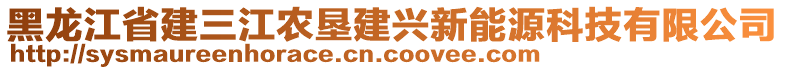 黑龍江省建三江農(nóng)墾建興新能源科技有限公司