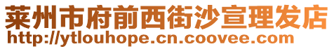 萊州市府前西街沙宣理發(fā)店