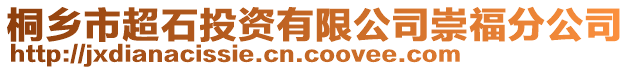 桐鄉(xiāng)市超石投資有限公司崇福分公司