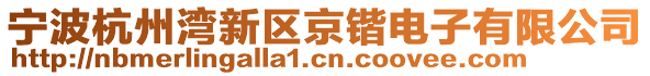 寧波杭州灣新區京鍇電子有限公司