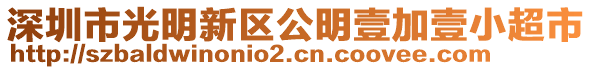 深圳市光明新區公明壹加壹小超市