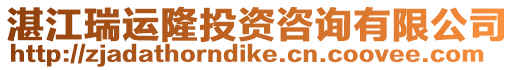湛江瑞運(yùn)隆投資咨詢有限公司