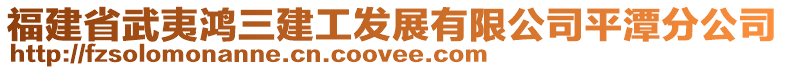 福建省武夷鴻三建工發(fā)展有限公司平潭分公司