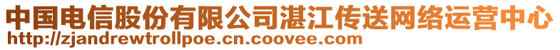 中國電信股份有限公司湛江傳送網(wǎng)絡(luò)運(yùn)營中心