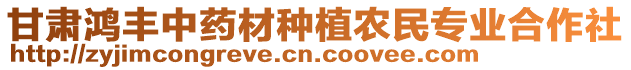 甘肅鴻豐中藥材種植農民專業合作社