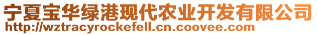 寧夏寶華綠港現(xiàn)代農(nóng)業(yè)開發(fā)有限公司